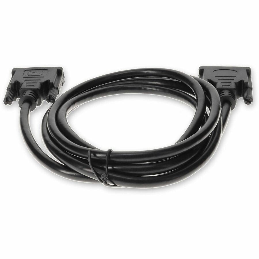 5PK 6ft DVI-D Single Link (18+1 pin) Male to DVI-D Single Link (18+1 pin) Male Black Cables For Resolution Up to 1920x1200 (WUXGA)
