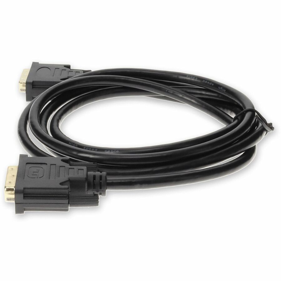 5PK 6ft DVI-D Single Link (18+1 pin) Male to DVI-D Single Link (18+1 pin) Male Black Cables For Resolution Up to 1920x1200 (WUXGA)