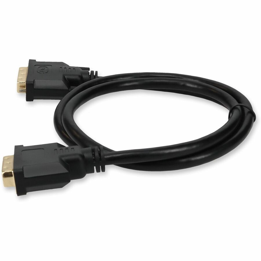 5PK 10ft DVI-D Dual Link (24+1 pin) Male to DVI-D Dual Link (24+1 pin) Male Black Cables For Resolution Up to 2560x1600 (WQXGA)