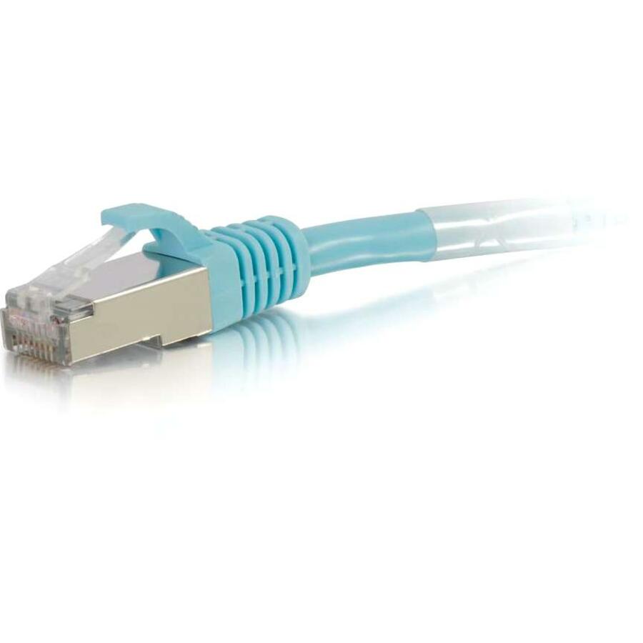 Legrand C2G-4ft Cat6a Snagless Shielded (STP) Network Patch Cable - Aqua