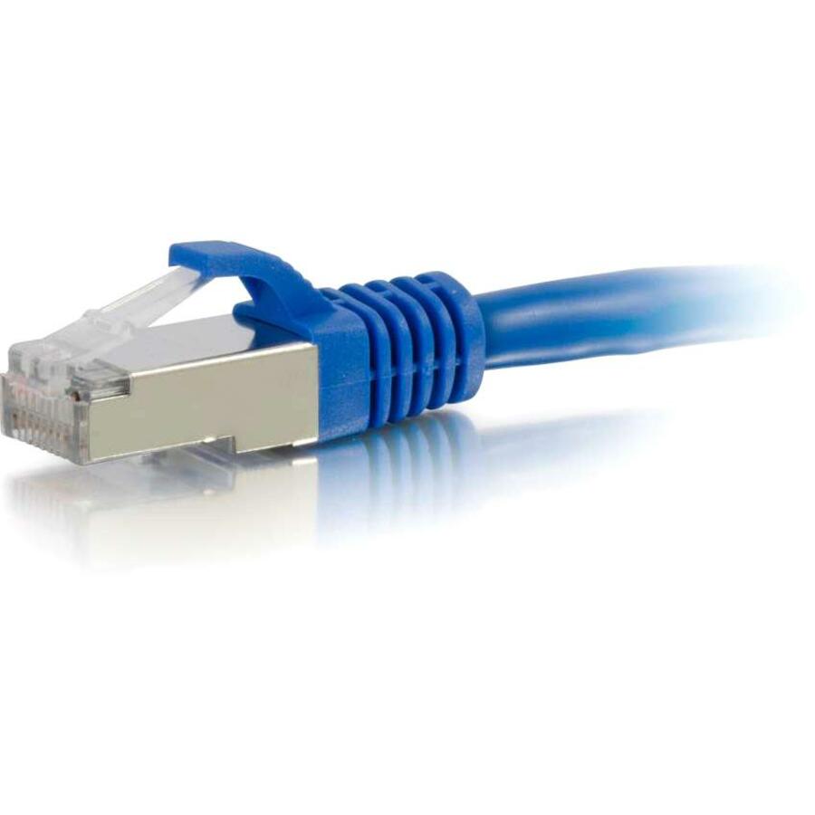 C2G 10FT CAT6 SNGLES STP CABLEB, 0.32 lb, 1 x RJ-45 Network - Male, Blue