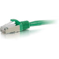 Legrand C2G 8ft Cat6 Snagless Shielded (STP) Network Patch Cable - Green, Male, 8 ft, Ethernet