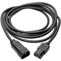 Eaton Tripp Lite Series PDU Power Cord, C13 to C14 - 10A, 250V, 18 AWG, 15 ft. (4.57 m), Black