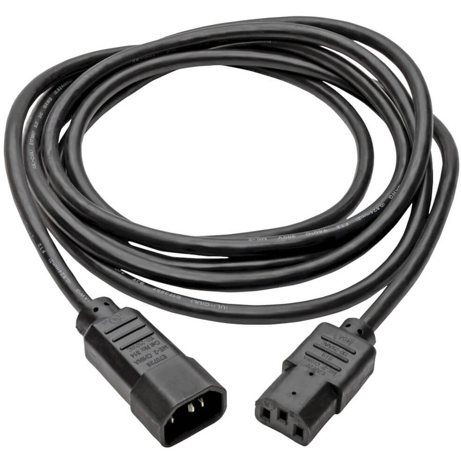 Eaton Tripp Lite Series PDU Power Cord, C13 to C14 - 10A, 250V, 18 AWG, 15 ft. (4.57 m), Black