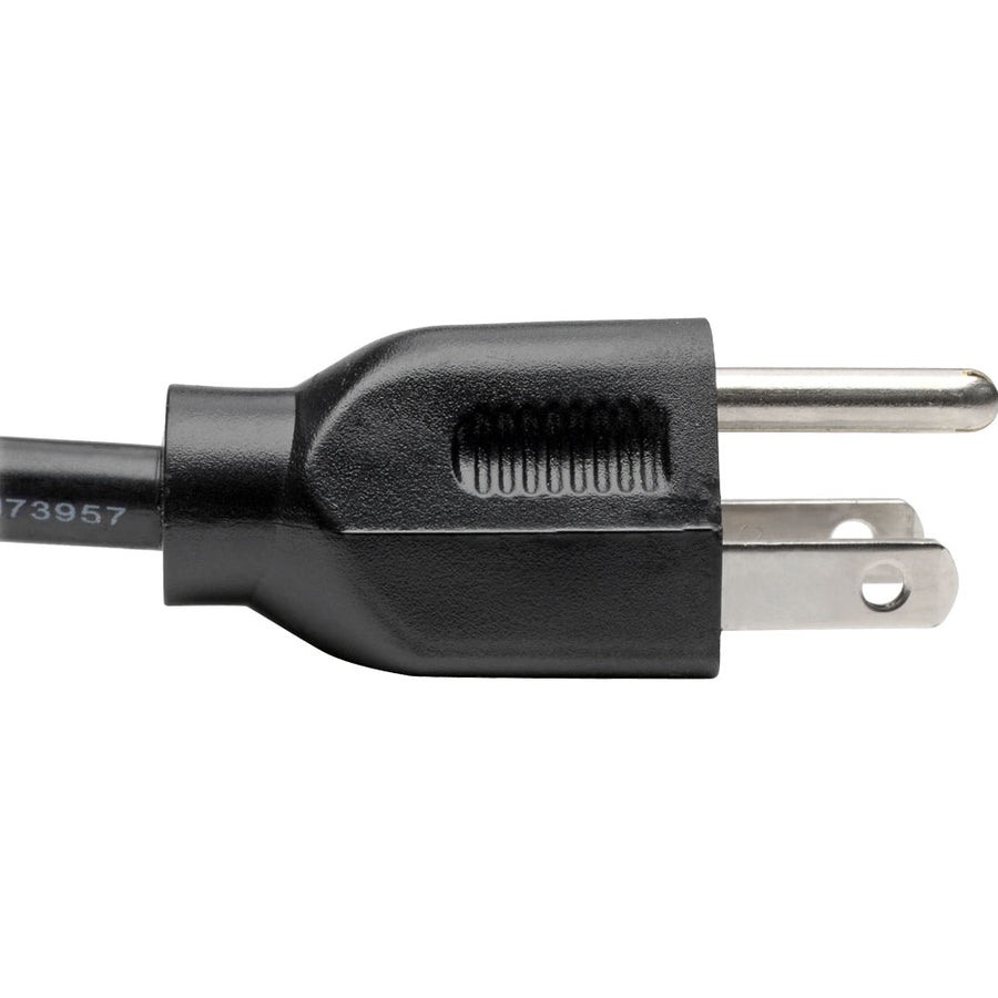 Eaton Tripp Lite Series Desktop Computer AC Power Cable, NEMA 5-15P to C13 - 13A, 125V, 16 AWG, 8 ft. (2.43 m), Black
