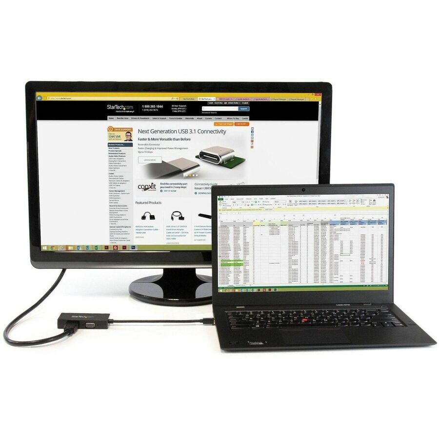 StarTech.com Mini DisplayPort Adapter - 3-in-1 - 1080p - Monitor Adapter - Mini DP to HDMI / VGA / DVI Adapter Hub