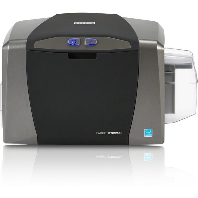 HID Fargo DTC1250e Single Sided Desktop Dye Sublimation/Thermal Transfer Printer - Color - Card Print - Fast Ethernet - USB