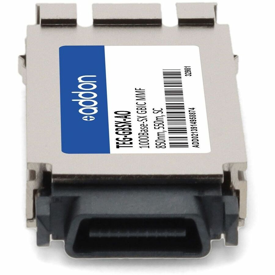 AddOn TRENDnet TEG-GBSX Compatible TAA Compliant 1000Base-SX GBIC Transceiver (MMF, 850nm, 550m, SC)