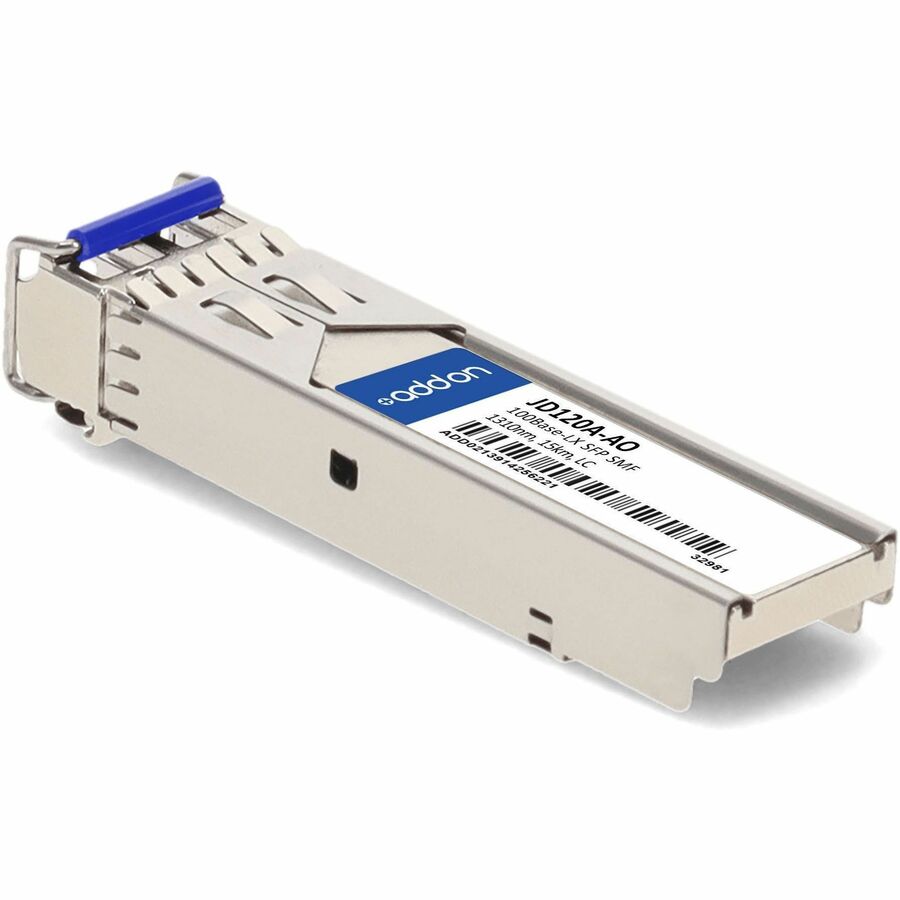 AddOn HP JD120A Compatible TAA Compliant 100Base-LX SFP Transceiver (SMF, 1310nm, 15km, LC)