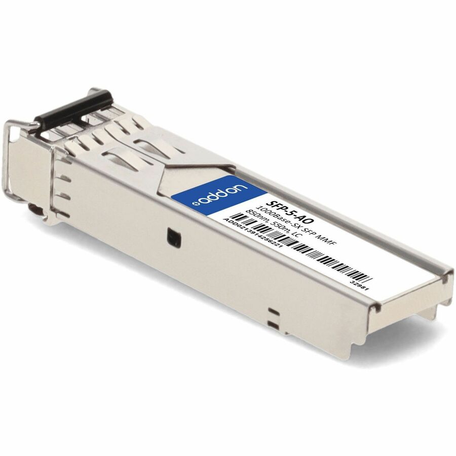 AddOn Rad SFP-5 Compatible TAA Compliant 1000Base-SX SFP Transceiver (MMF, 850nm, 550m, LC)