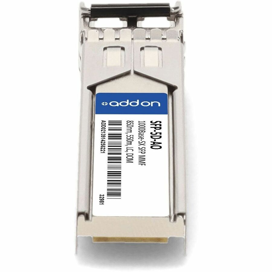 AddOn Rad SFP-5D Compatible TAA Compliant 1000Base-SX SFP Transceiver (MMF, 850nm, 550m, LC, DOM)