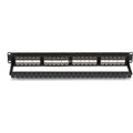 Black Box CAT6 Feed-Through Patch Panel - 1U, Unshielded, 48-Port
