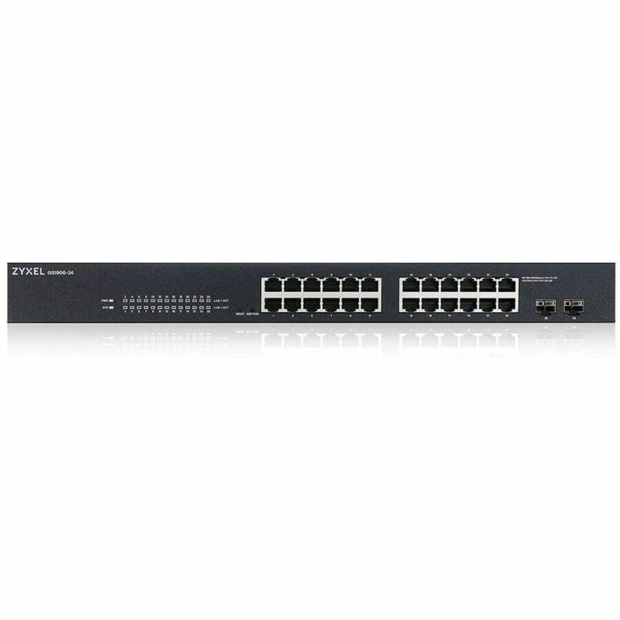 ZyXEL GS1900-24 Fanless 24 Port GbE L2 Web Managed Rackmountable Switch