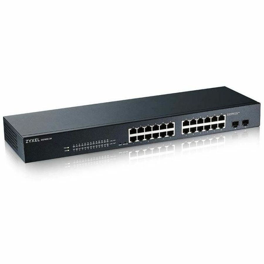 ZyXEL GS1900-24 Fanless 24 Port GbE L2 Web Managed Rackmountable Switch