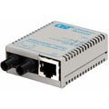 Omnitron miConverter/S 10/100 Ethernet Fiber Media Converter RJ45 ST Single-Mode 30km