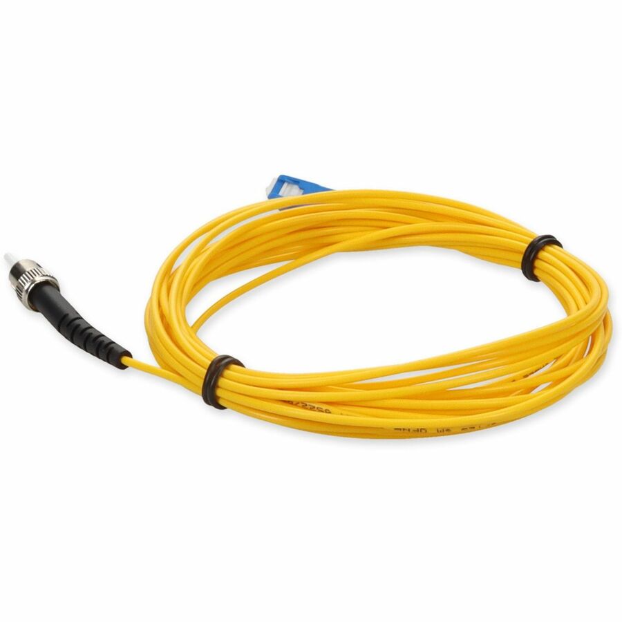 AddOn 3m SC (Male) to ST (Male) Yellow OS2 Simplex Fiber OFNR (Riser-Rated) Patch Cable