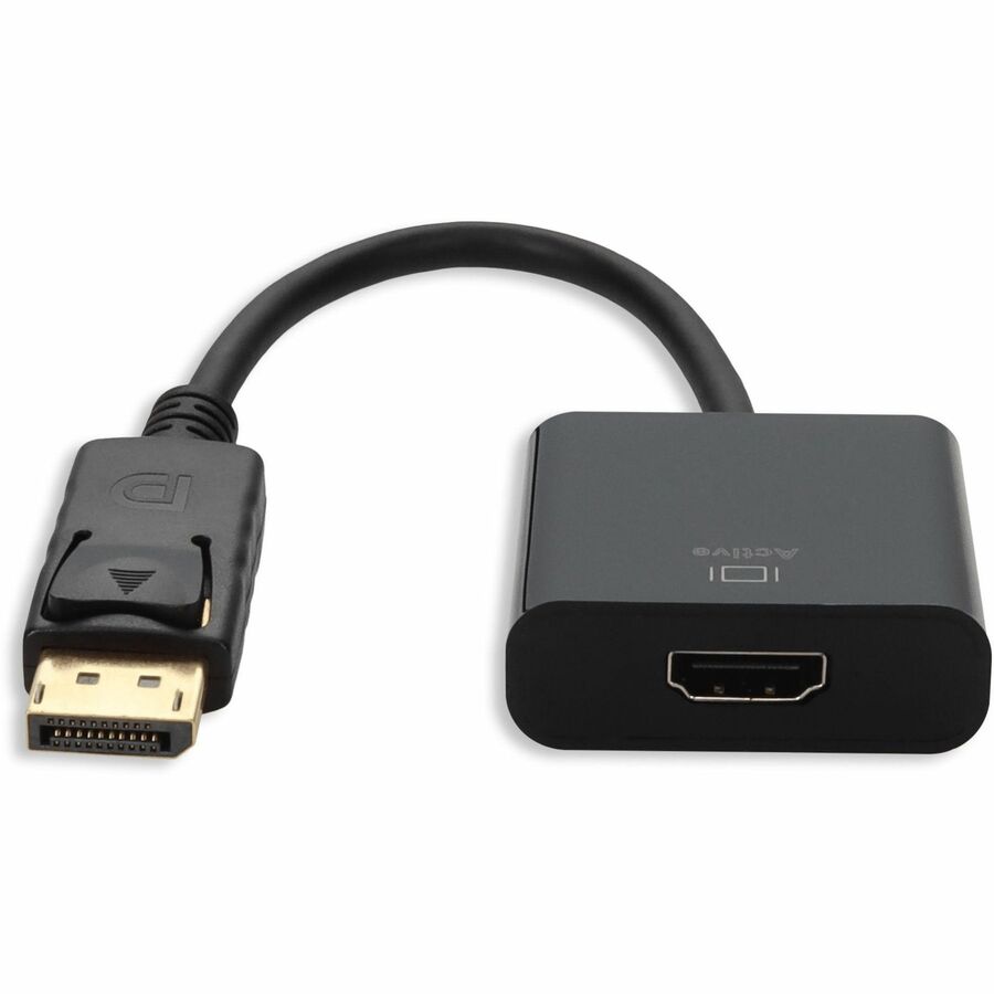 DisplayPort 1.2 Male to HDMI 1.3 Female Black Active Adapter Which Comes with Audio For Resolution Up to 2560x1600 (WQXGA)