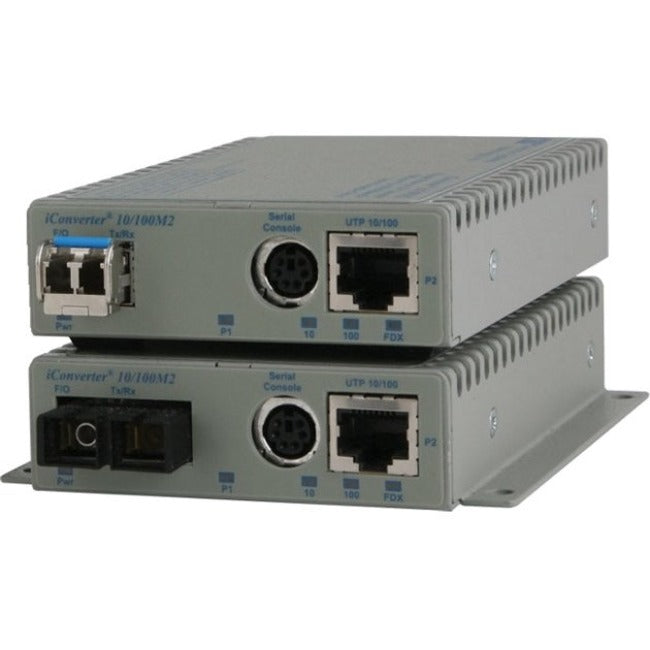 Omnitron Systems 10/100BASE-TX UTP to 100BASE-FX Media Converter and Network Interface Device