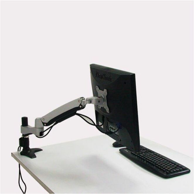 Amer Mounts Long Articulating Monitor Arm with Grommet Base for 15"-26" LCD/LED Screens