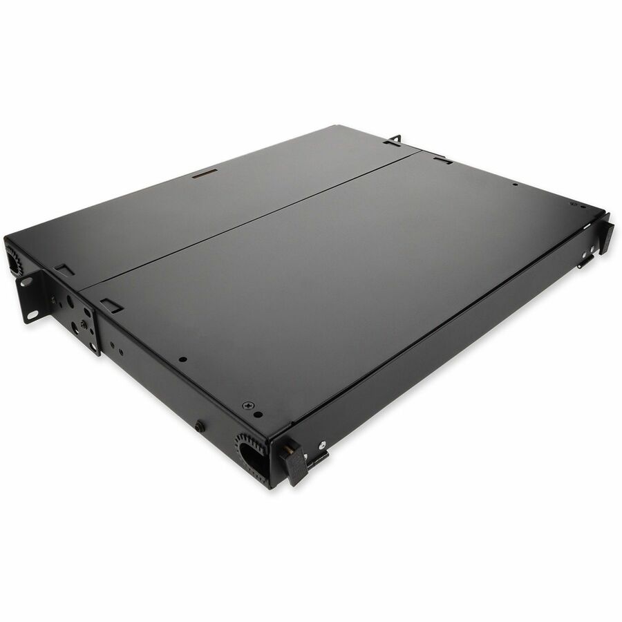 AddOn 19-inch Slide-Out Patch Panel 1U Chassis with 3 Open Cassette Bays