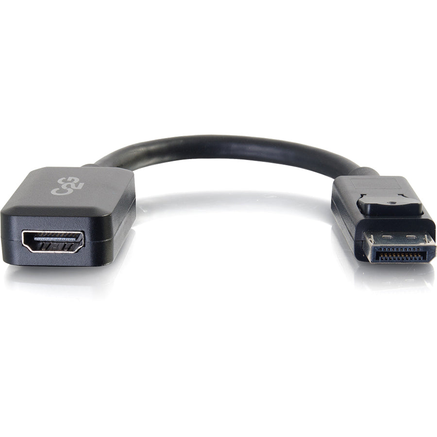 Legrand C2G 8in DisplayPort to HDMI Adapter Converter - DisplayPort Male to HDMI Female - Black