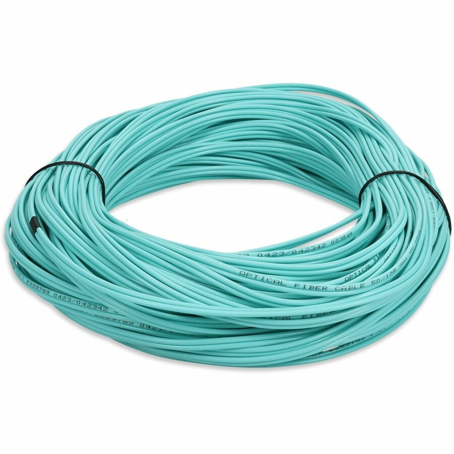 AddOn 15m SC (Male) to ST (Male) Aqua OM4 Duplex Fiber OFNR (Riser-Rated) Patch Cable