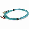 AddOn 3m SC (Male) to ST (Male) Aqua OM4 Duplex Fiber OFNR (Riser-Rated) Patch Cable