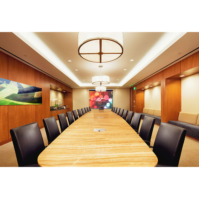 Elite Screens Manual B Series 100" Projection Screen - White