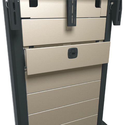 Legrand Middle Atlantic Video Cart, 42"-55" Dual Display, 4 in, VTC-4255D