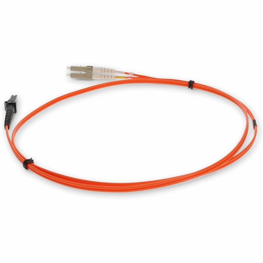 AddOn 2m LC (Male) to MT-RJ (Male) Orange OM1 Duplex Fiber OFNR (Riser-Rated) Patch Cable