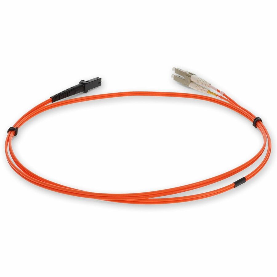AddOn 2m LC (Male) to MT-RJ (Male) Orange OM1 Duplex Fiber OFNR (Riser-Rated) Patch Cable