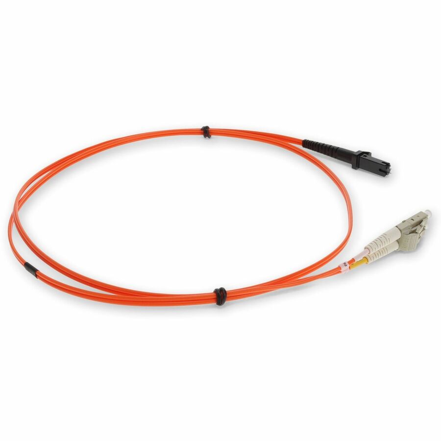 AddOn 2m LC (Male) to MT-RJ (Male) Orange OM1 Duplex Fiber OFNR (Riser-Rated) Patch Cable