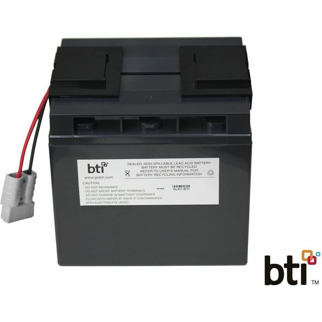Battery BTI RBC7-SLA7-BTI SEALED LEAD ACID BATTERY FOR APC BP1400, BP1400I, BP1400X116, CURK7X, DLA1500, SMT1500, SMT1500C, SMT1500I