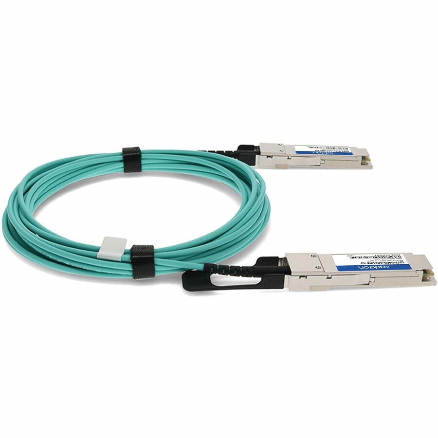 AddOn Cisco QSFP-H40G-AOC10M Compatible TAA Compliant 40GBase-AOC QSFP+ to QSFP+ Direct Attach Cable (850nm, MMF, 10m)