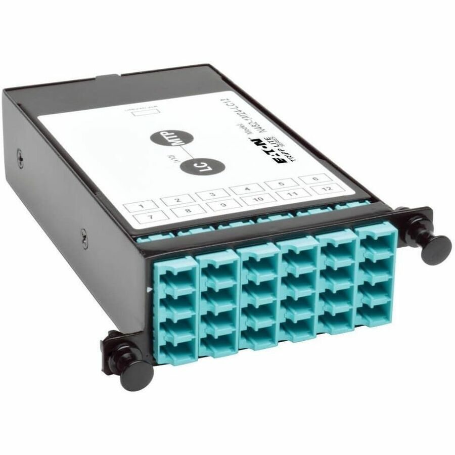 Eaton Tripp Lite Series 100Gb/120Gb to 10Gb Breakout Cassette - 24-Fiber OM4 MTP/MPO ( Male with Pins ) to (x12) LC