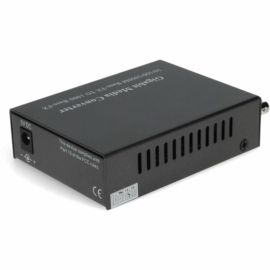 AddOn 10/100/10/100/1000Base-TX(RJ-45) to 1000Base-BXD(ST) BiDi SMF 1550nmTX/1490nmRX 60km Media Converter