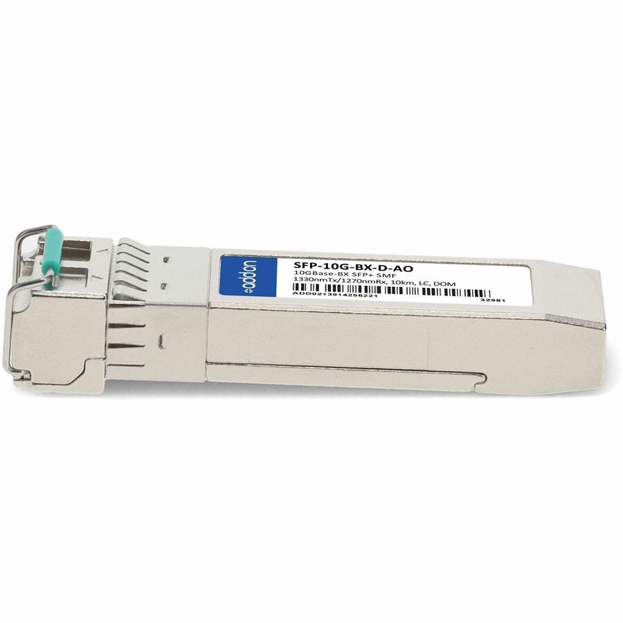 AddOn Cisco SFP-10G-BX-D Compatible TAA Compliant 10GBase-BX SFP+ Transceiver (SMF, 1330nmTx/1270nmRx, 20km, LC, DOM)