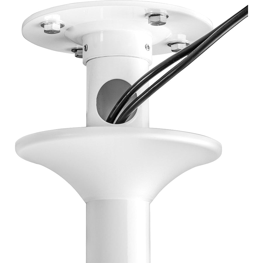 Atdec ceiling mount for large display, short pole - Loads up to 143lb - White - Universal VESA up to 800x500