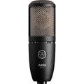AKG Harman P220 Wired Condenser Microphone - Black, 3101H00420, 6.5 in, rf, XLR
