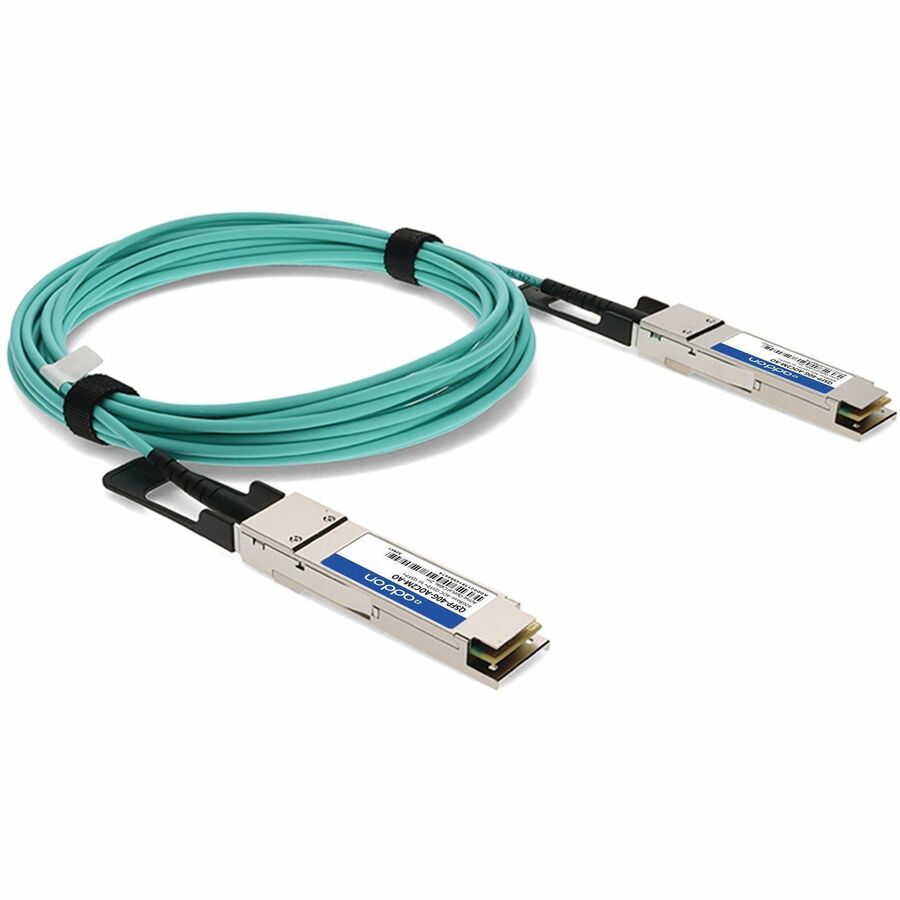 AddOn MSA and TAA Compliant 40GBase-AOC QSFP+ to QSFP+ Direct Attach Cable (850nm, MMF, 2m)
