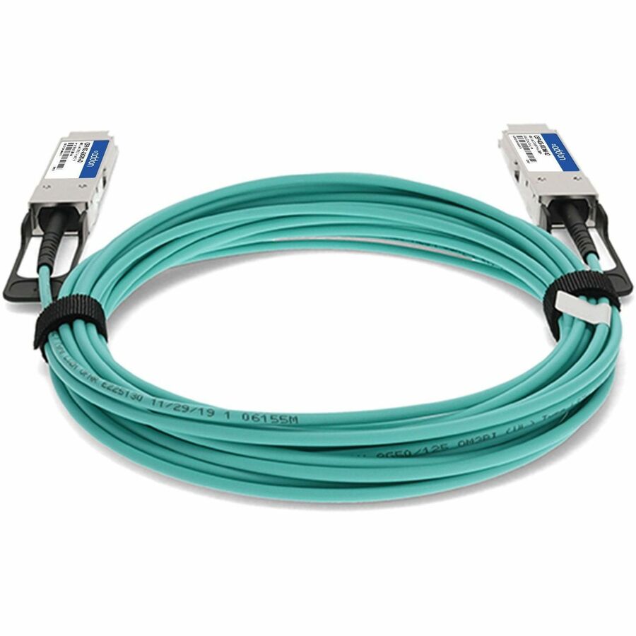 AddOn MSA and TAA Compliant 40GBase-AOC QSFP+ to QSFP+ Direct Attach Cable (850nm, MMF, 4m)