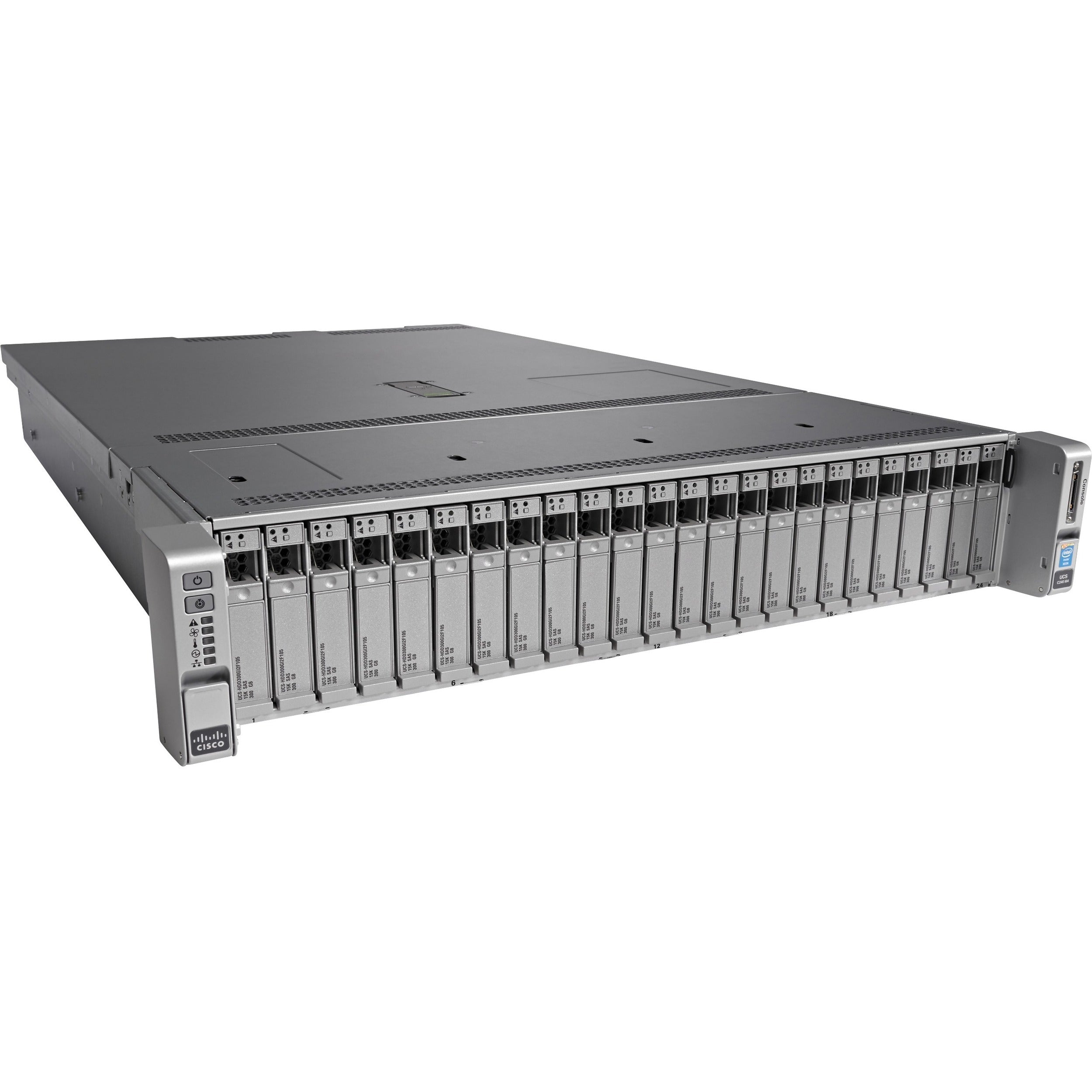 Cisco C240 M4 2U Rack Server - 2 Xeon E5-2650 v3 2.30 GHz - 16 GB RAM - 12Gb/s SAS, Serial Attached SCSI (SAS), Serial ATA Controller