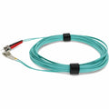 AddOn 5m LC (Male) to ST (Male) Aqua OM3 Duplex Fiber OFNR (Riser-Rated) Patch Cable
