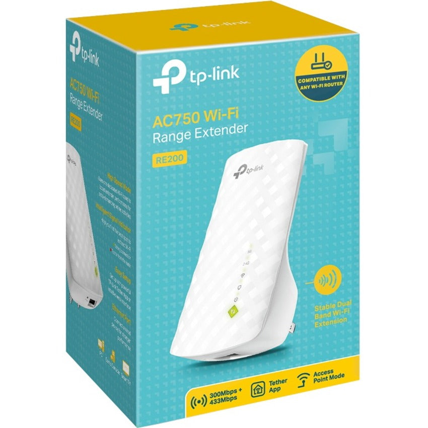 TP-Link RE200 - Dual Band IEEE 802.11ac Wireless Range Extender