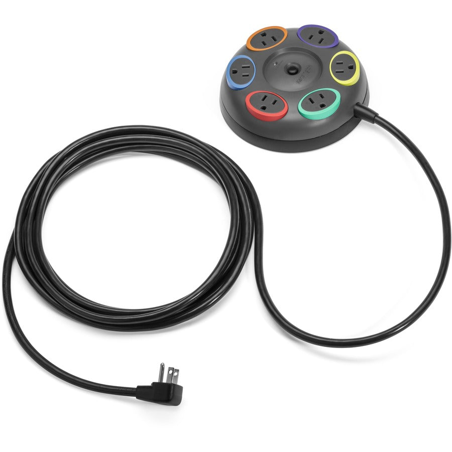 ACCO Kensington SmartSockets Table Top Surge Protector, 16 ft, Gray, K62634NA