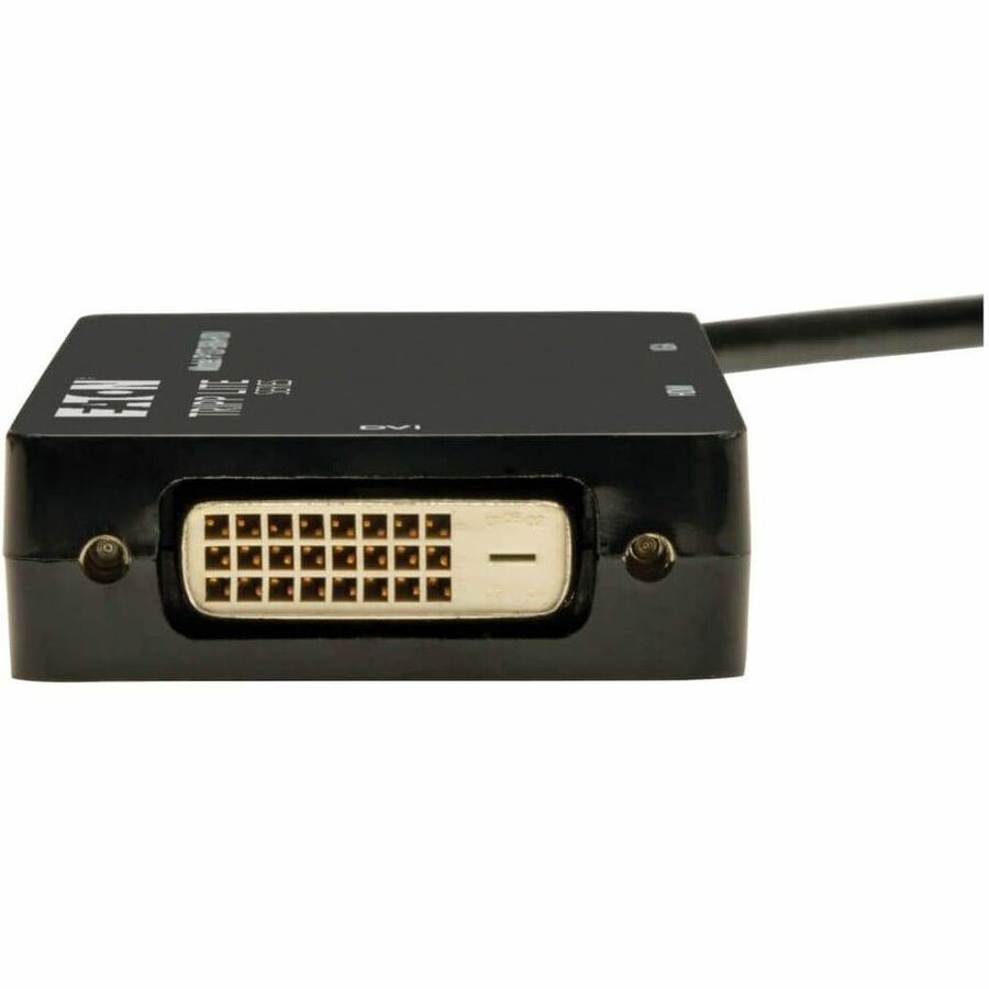 Eaton Tripp Lite Series Keyspan Mini DisplayPort to VGA/DVI/HDMI All-in-One Adapter Video Converter, Black, 6 in.