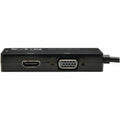 Eaton Tripp Lite Series Keyspan Mini DisplayPort to VGA/DVI/HDMI All-in-One Adapter Video Converter, Black, 6 in.