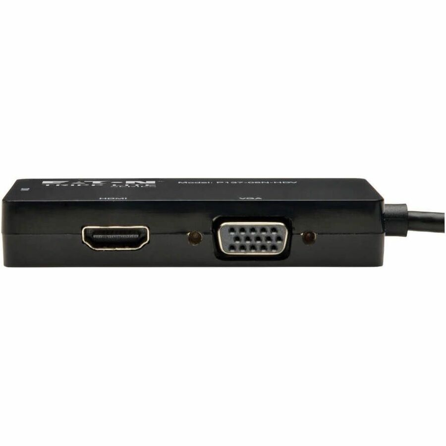 Eaton Tripp Lite Series Keyspan Mini DisplayPort to VGA/DVI/HDMI All-in-One Adapter Video Converter, Black, 6 in.