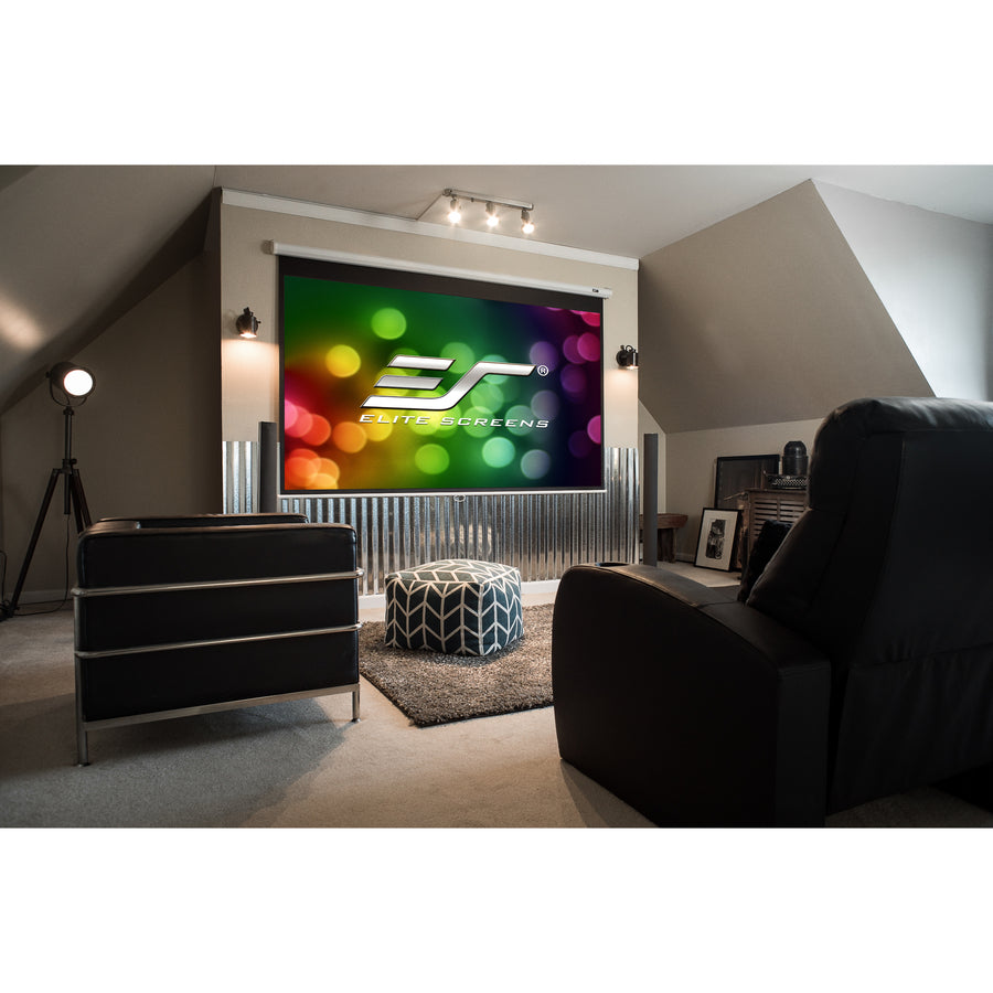 EliteScreens Manual B M120H Pull Down Projection Screen (120" 16:9) Matte White Material