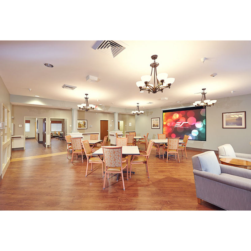 EliteScreens Manual B M120H Pull Down Projection Screen (120" 16:9) Matte White Material